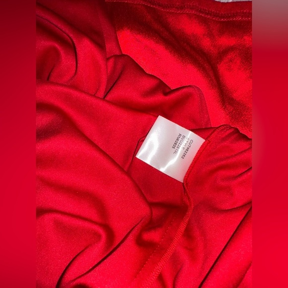 NWOT Tadashi Shoji Ember One-Shoulder Draped Gown lava red Sz 16 - Picture 5 of 8